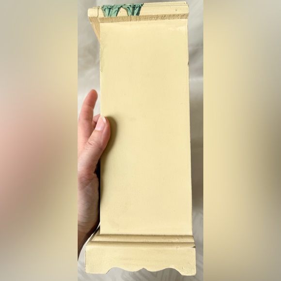 Doll House Wardrobe Commode Floral Wooden Jewelry Box - Picture 7 of 8